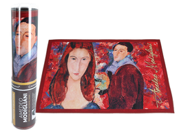 Placemat - A. Modigliani, Jeanne Hebuterne and Self-portrait (CARMANI)