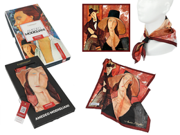Shawl - A. Modigliani, Woman in a hat and Mario Varvogli (CARMANI)