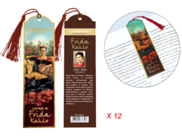 Kpl. 12 zakładek do książki - F. Kahlo (CARMANI)