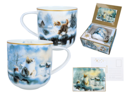 Christmas Mug - Winter Everywhere, Cat (CARMANI)