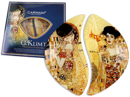 Decorative plate - G. Klimt, The Kiss + Adele Bloch-Bauer I