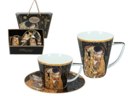 Set of cup and mug - G. Klimt, The Kiss (CARMANI)