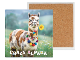 Ceramic square placemat - Alpaki (CARMANI)