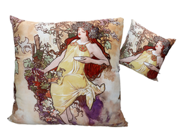 Pillow with filling/zip - A. Mucha, Autumn (CARMANI)