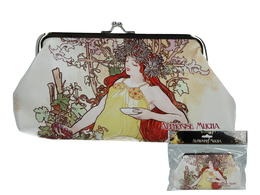 Large wallet - A. Mucha, Four Seasons, Autumn (CARMANI)