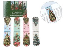 Set of 4 magnetic bookmarks - Christmas (CARMANI)