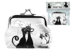 Small wallet - Cat world, Cats under an umbrella (CARMANI)