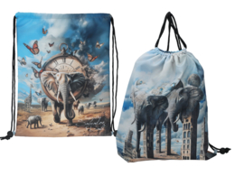 Back bag - inspired by the painting of S. Dali (CARMANI)