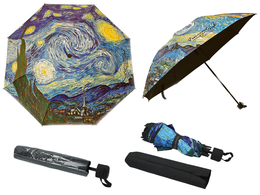 Folding umbrella - V. van Gogh, The Starry Night (design outside, CARMANI)