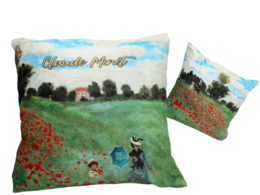 Pillow with filling/zipper - C. Monet, Field of poppies (CARMANI)