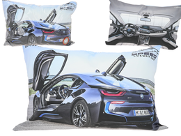 Pillow with filling/zip - Classic & Exclusive, BMW i8 (CARMANI)