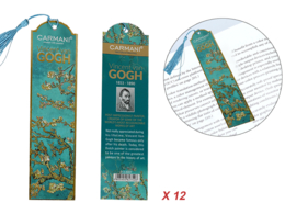 Set of 12 bookmarks - V. van Gogh, Blossoming Almond Tree (CARMANI)