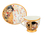 Filiżanka espresso Vanessa - G. Klimt, Pocałunek, białe tło (CARMANI)