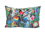 Pillow with filling/zipper (large) - Folk-style cats (black background) (CARMANI)