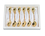 Set 6 teaspoons - Christmas, bells (Carmani)