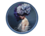 Round table pad - L. Lozano, Lady`s Floral Symphony (Carmani)
