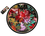 Round table pad - baroque flowers, lilies (CARMANI)