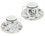 Set of cup and saucer - L. Da Vinci, the Vitruvian Man (CARMANI)